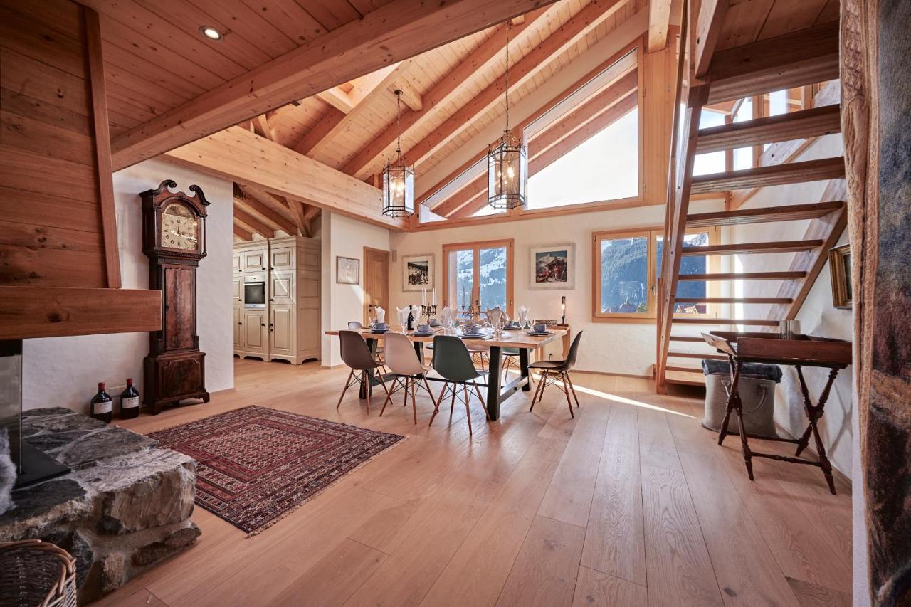 Chalet Baergsunna Penthouse Wengen Buitenkant foto