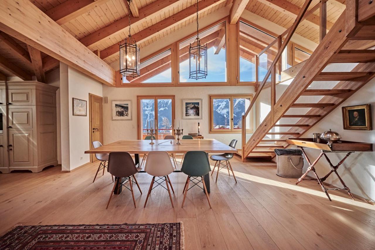Chalet Baergsunna Penthouse Wengen Buitenkant foto