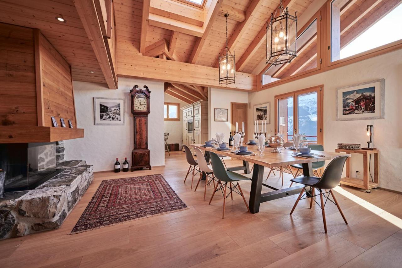 Chalet Baergsunna Penthouse Wengen Buitenkant foto