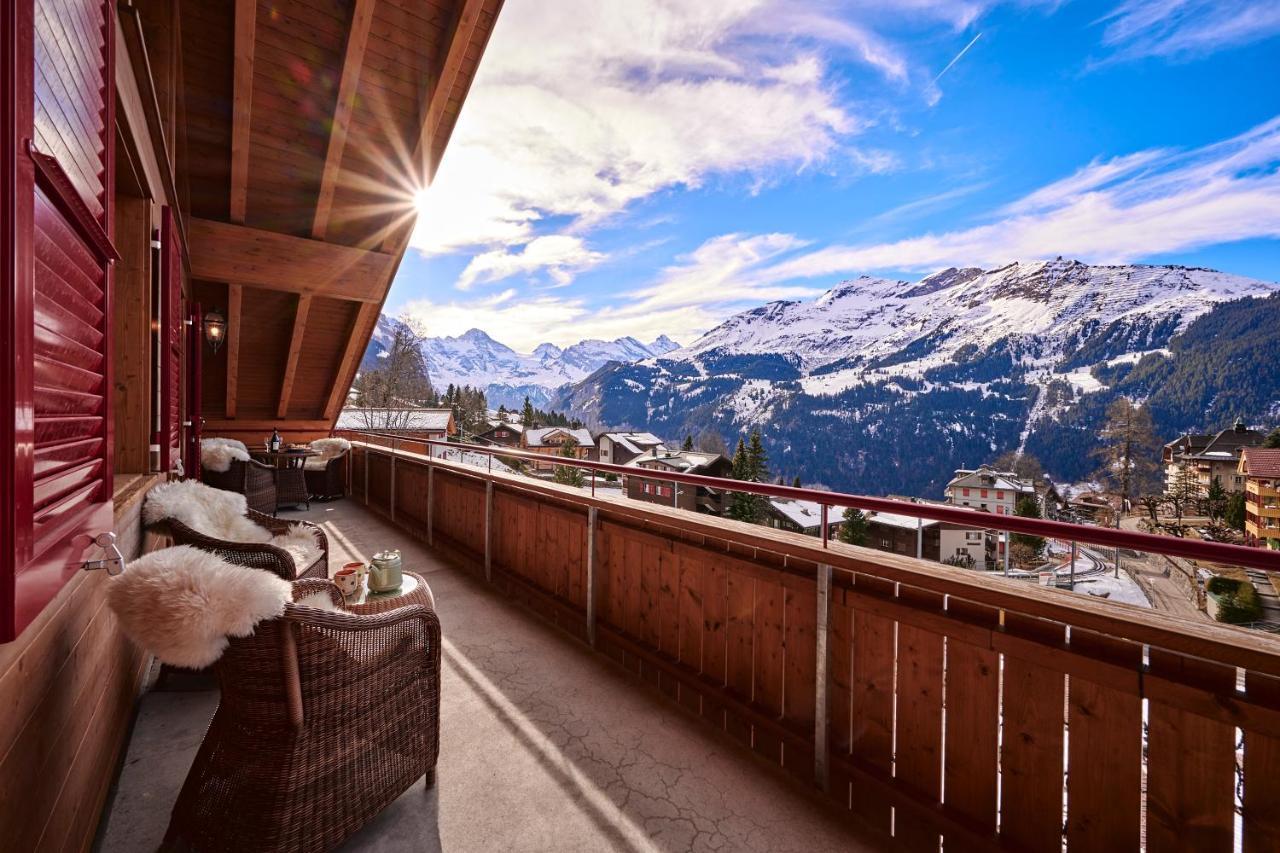 Chalet Baergsunna Penthouse Wengen Buitenkant foto